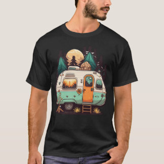 Camiseta Remolque de camping vintage