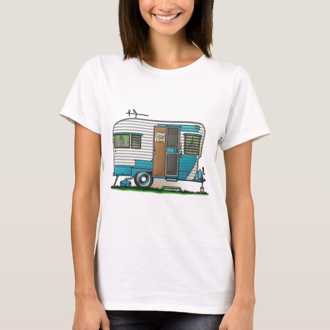 Camiseta Remolque de campista de lujo (Anverso)