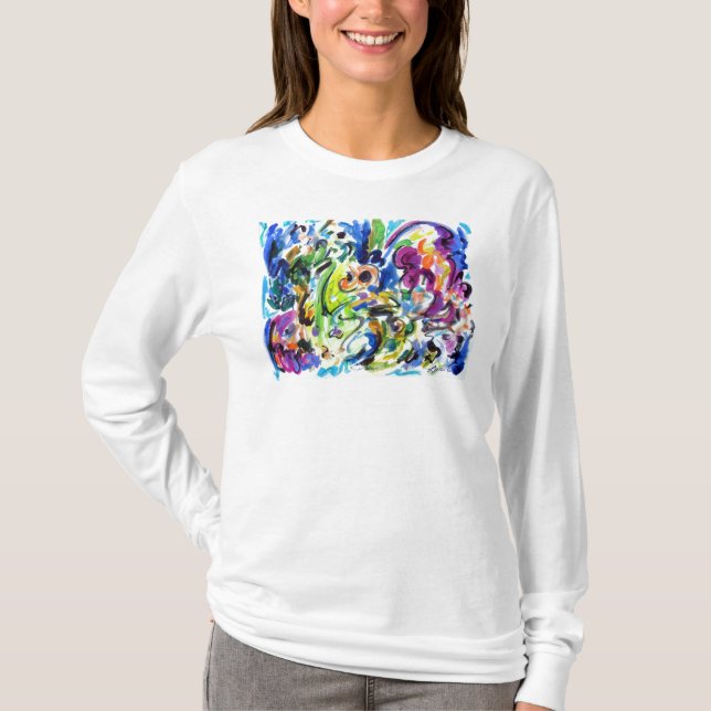 Camiseta Remolque de color abstracto (Anverso)