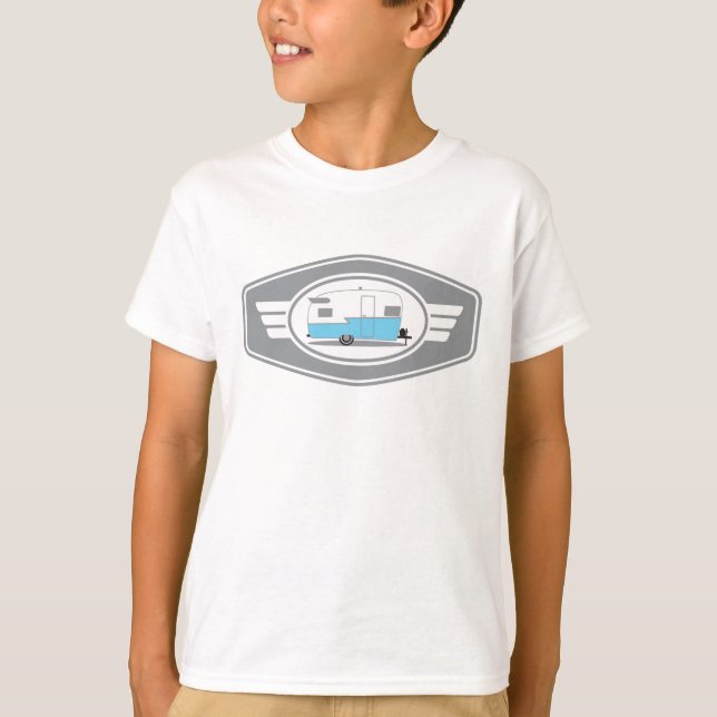 Camiseta Remolque de Shasta del vintage (Anverso)