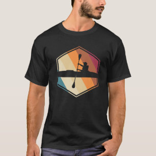Camiseta Remolque retro, canoa, Kayaker