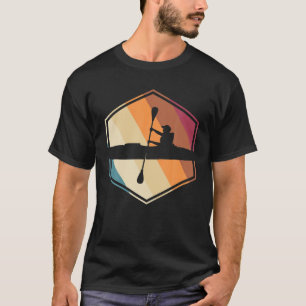 Camiseta Remolque retro, canoa, Kayaker
