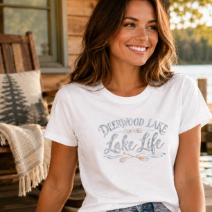 Camiseta Remos de la vida del lago Vintage Deerwood Lake