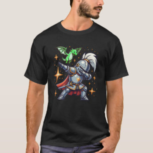Camiseta Ren Faire Dabbing Medieval Knight Dragon Funny Ren