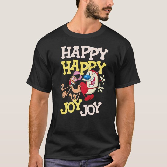 Camiseta Ren Y Stimpy Happy Joy Joy Dance (Anverso)