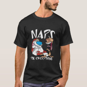 Camiseta Ren Y Stimpy Naps Arreglan Todo Lo Que Los Pequeñ