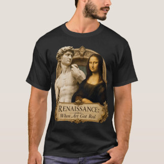 Camiseta Renacimiento Cuando el Arte se Hizo Real Michelang