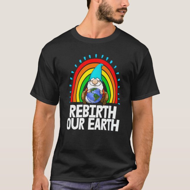 Camiseta Renacimiento de la Tierra Gnome Mujeres Medio Ambi (Anverso)