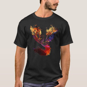 Camiseta Renacimiento del ave de fuego Phoenix desde las ce