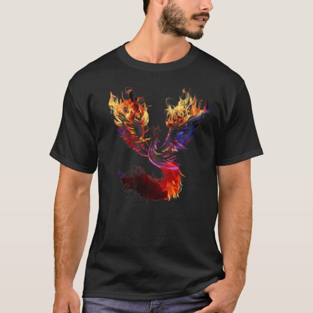 Camiseta Renacimiento del ave de fuego Phoenix desde las ce (Anverso)