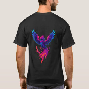 Camiseta Renacimiento del Fénix de Neón – Vibrante Ave de F