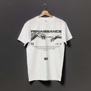 Camiseta RENAISSANCE Manos de Dios y Adán