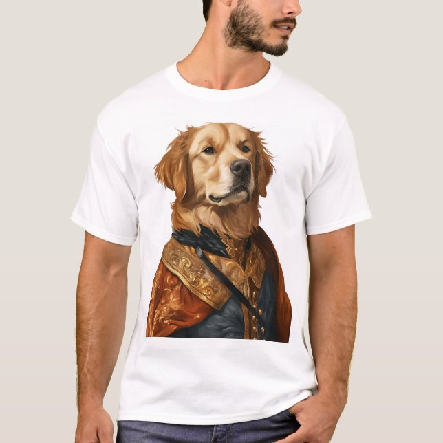 Camiseta Renaissance Rover � Classical Art Dog (Anverso)