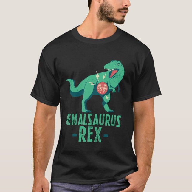 Camiseta Renalsaurus Superviviente de Trasplante de Riñón D (Anverso)