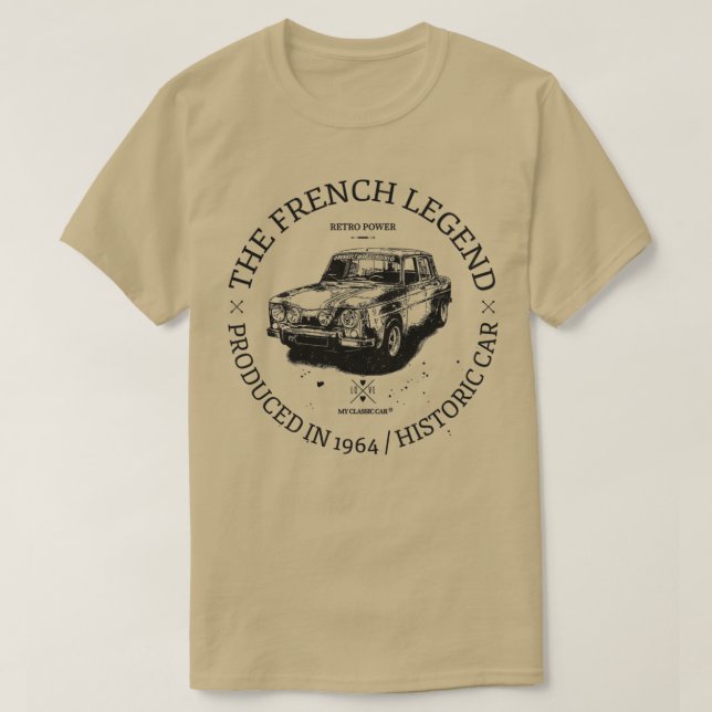 Camiseta Renault R8 Gordini (Diseño del anverso)