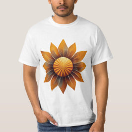 Camiseta renderización de una explosión de sol, sus rayos s