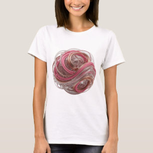 CAMISETA RENDERIZADO 3D ABSTRACTO DE UNA FORMA COMPLEJA CON