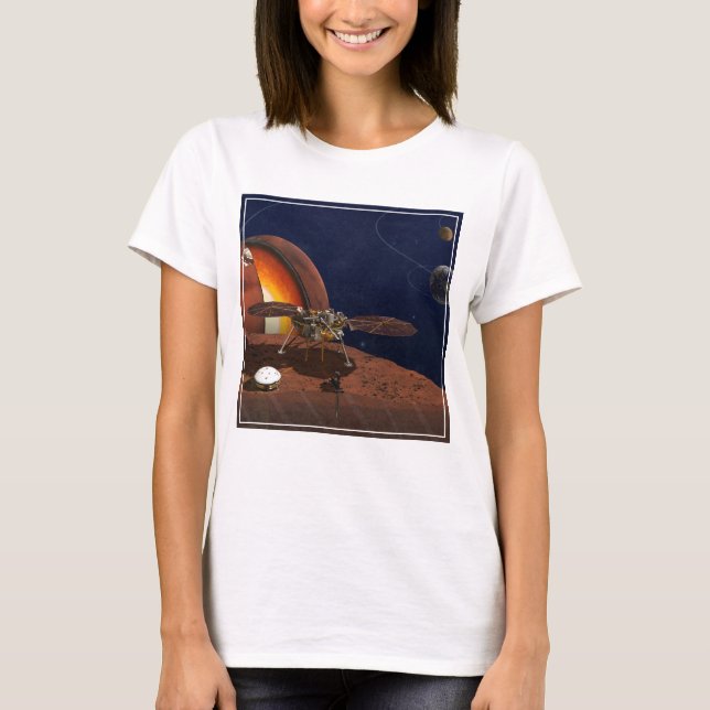 Camiseta Rendición artística de The Insight Lander. (Anverso)