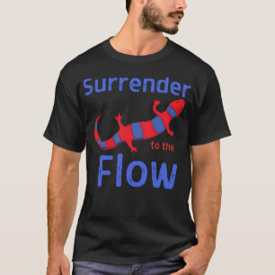 Camiseta Rendirse Al Pescado De Los Lizards De Flujo