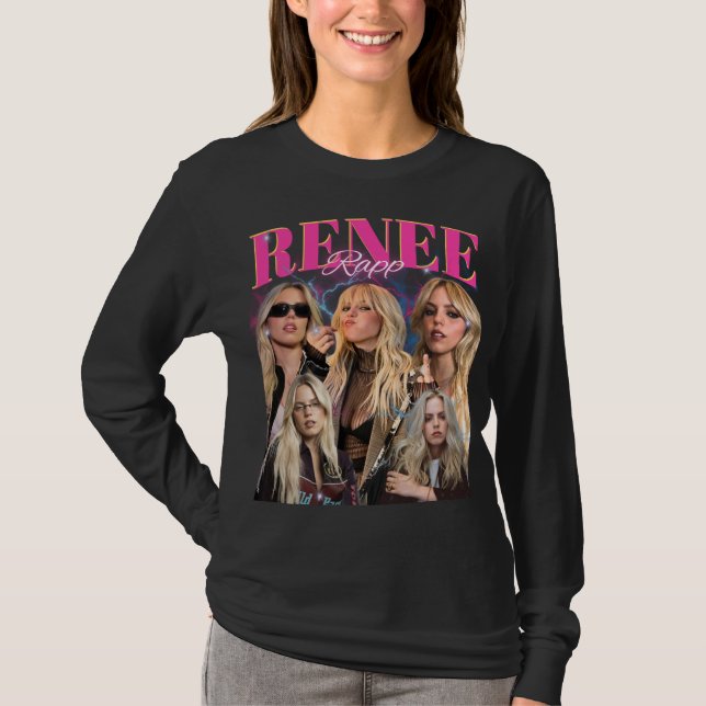 Camiseta Renee Rapp Hip-Hop Vintage Bootleg (Anverso)