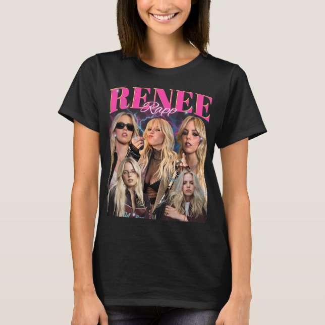 Camiseta Renee Rapp Hip-Hop Vintage Bootleg (Anverso)