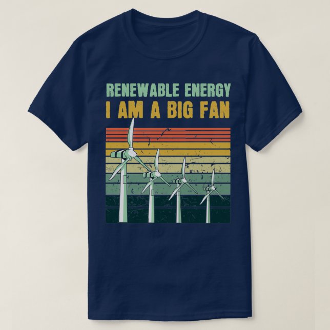 Camiseta Renewable Energy Fan Planet Save Earth Day (Diseño del anverso)