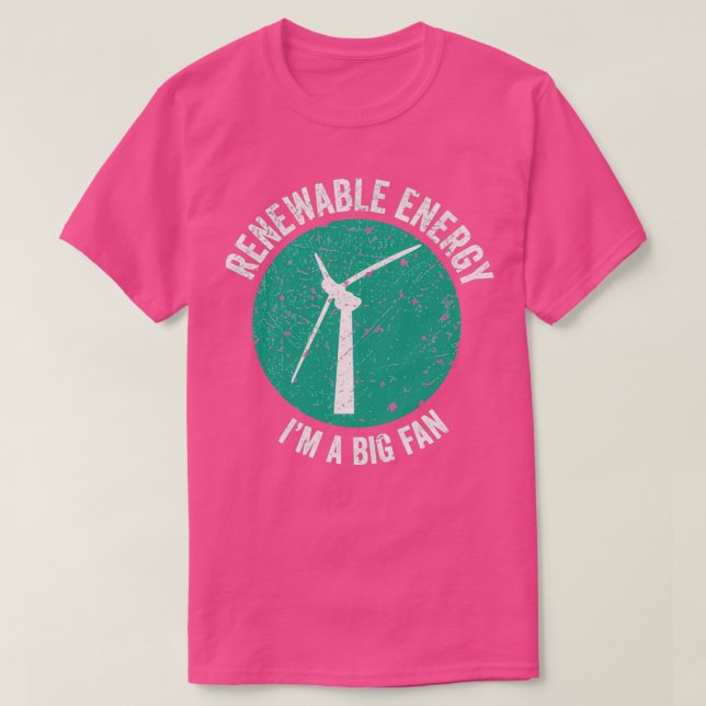 Camiseta Renewable Energy Iampx27m A Big Fan (Diseño del anverso)