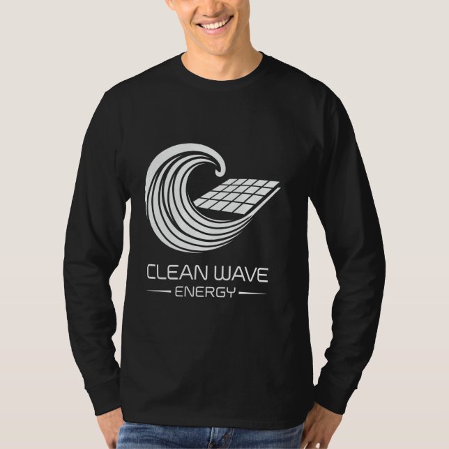Camiseta Renewable Power Earth Day Clean Wave Energy (Anverso)