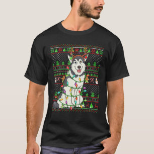 Camiseta Reno a juego familiar: Feo Alaskan Malamute Chr