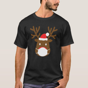 Camiseta Reno Con Navidades De Máscara De Cara Familia 2020