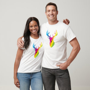 Camiseta Reno de Arcoíris