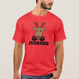 Camiseta reno de bigote de margarita