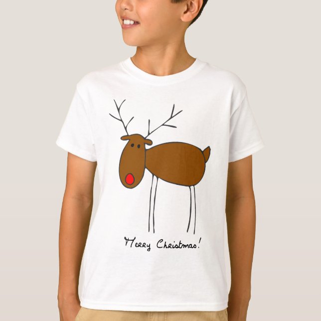 Camiseta Reno de las Felices Navidad (Anverso)