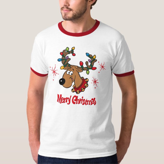 Camiseta Reno de las Felices Navidad (Anverso)