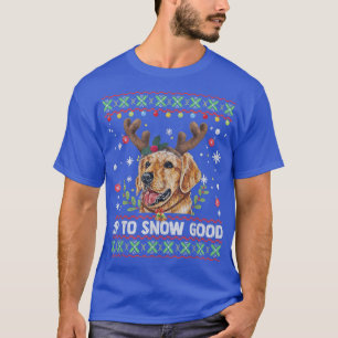Camiseta Reno De Perro De Recuperación Dorada Hasta La Niev