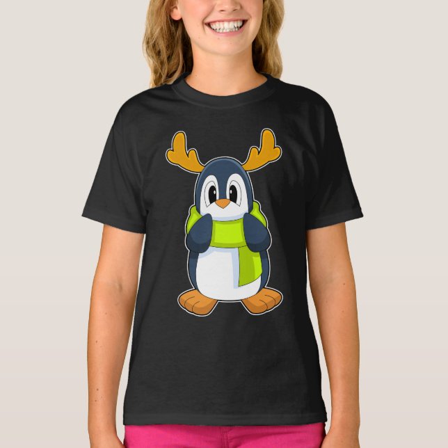 Camiseta Reno de pingüino (Anverso)