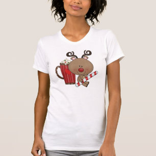 Camiseta Reno de Rudy con cacao