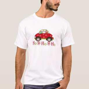 Camiseta Reno divertido en navidad del coche HO HO HO
