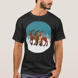 Camiseta Reno En La Nieve