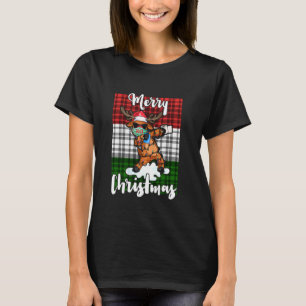 Camiseta Reno En Máscara De Buffalo Rojo Merrychristmas