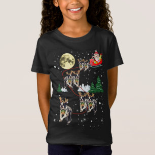 Camiseta Reno gracioso Boston Terriers Navidades Perro