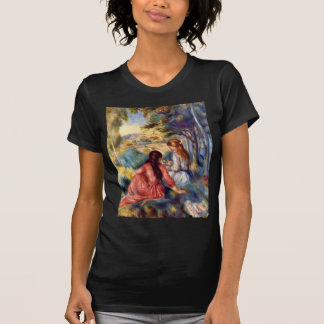 Camiseta Renoir: Dos chicas que se sientan en hierba