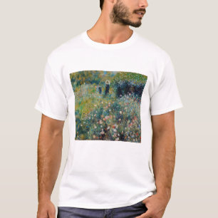 Camiseta Renoir - Mujer con un Parasol en un Jardín