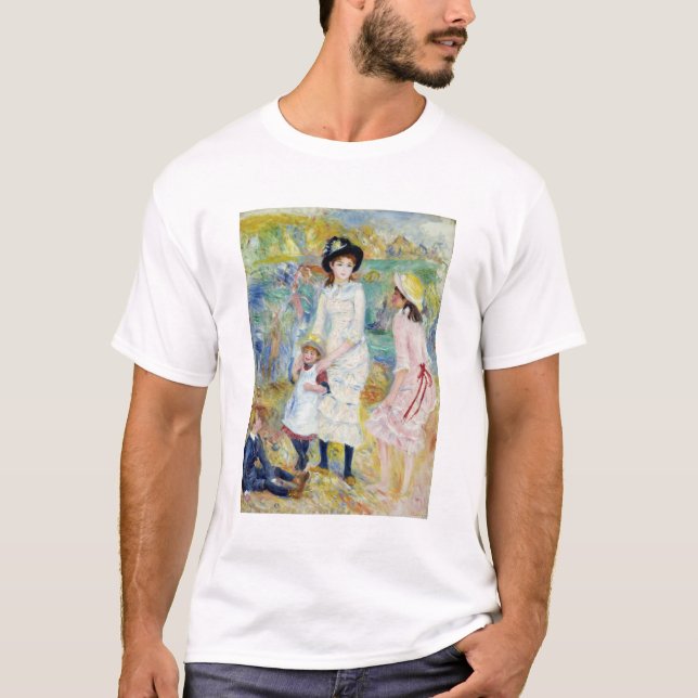 Camiseta Renoir - Niños en la costa, Guernsey (Anverso)