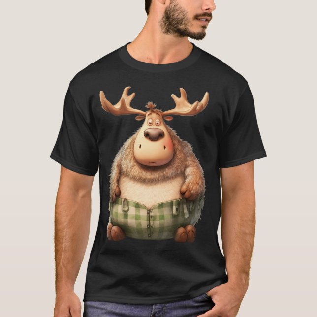 Camiseta Renos Chubby Durante Los Navidades. Número 5 (Anverso)
