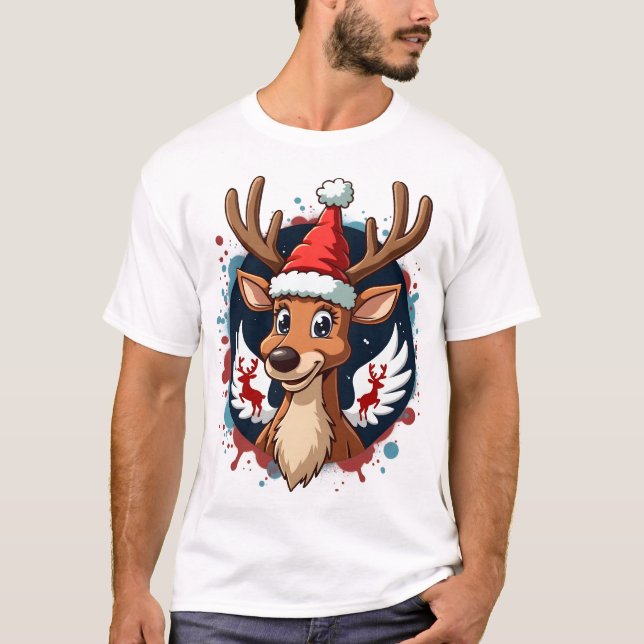 Camiseta Renos de Navidad (2) (Anverso)