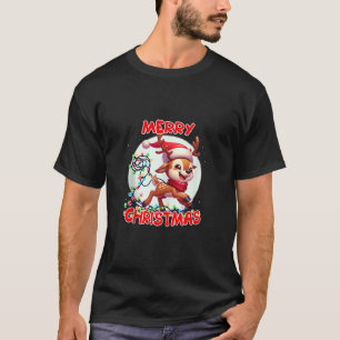 Camiseta Renos de Navidad enredados en Luces de Navidad