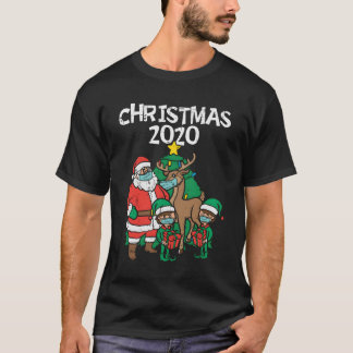 Camiseta Renos De Santa Elves En Navidades De Máscara 2020 