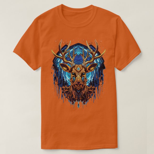 Camiseta Renos psicodélicos de arte DMT 1 (Diseño del anverso)