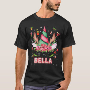 Camiseta Renos Unicornio Face Navidades De Bella Mistletoo